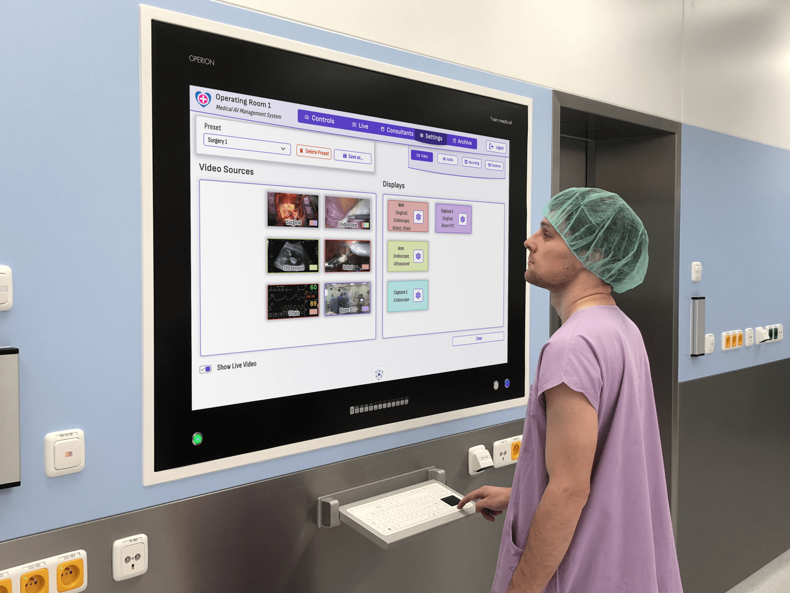 Operating Theatre Integration (Video Management)